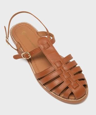 Sandales à brides esprit fisherman en cuir femme - LuluCastagnette vue5 - LULUCASTAGNETTE - GEMO