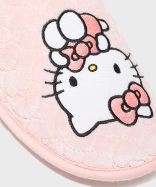 Chaussons mules en velours femme - Hello Kitty vue6 - HELLO KITTY - GEMO