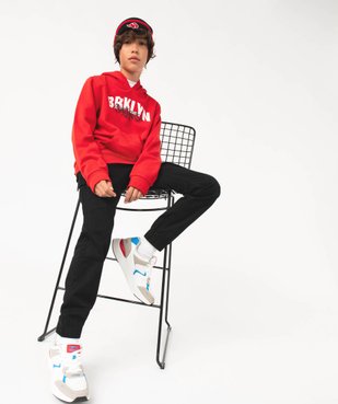 Pantalon en toile coupe jogger slim garçon vue1 - GEMO 4G GARCON - GEMO