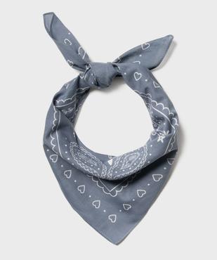 Foulard carré en coton imprimé femme vue2 - GEMO (ACCESS) - GEMO