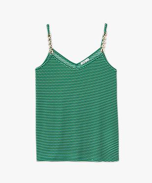 Débardeur femme à bretelles chaines vue4 - GEMO(FEMME PAP) - GEMO