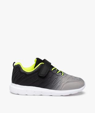 Baskets garçon running en textile renforcé et détails fluo vue1 - GEMO (ENFANT) - GEMO