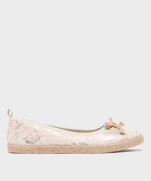 Ballerines en toile à motifs pailletés femme - Follow Me vue1 - FOLLOW ME - GEMO