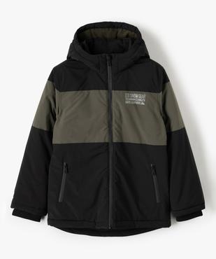 Blouson garçon déperlant avec capuche et doublure polaire vue1 - GEMO (ENFANT) - GEMO
