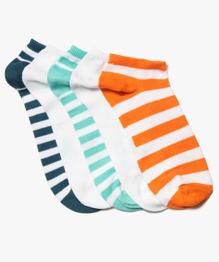 Chaussettes garçon bicolores ultra-courtes (lot de 5) vue1 - GEMO (ENFANT) - GEMO