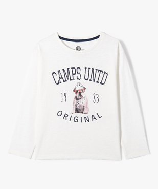 Tee-shirt fille à manches longues avec motif chien - Camps United vue1 - CAMPS UNITED - GEMO