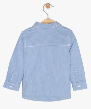 Ensemble bébé garçon 2 pièces : tee-shirt et chemise rayée vue2 - GEMO(BEBE DEBT) - GEMO