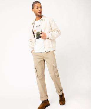 Tee-shirt manches courtes à motif estival homme vue6 - GEMO 4G HOMME - GEMO