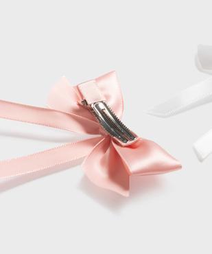 Barrettes cheveux noeuds satinés fille (lot de 3) vue2 - GEMO (ACCESS) - GEMO