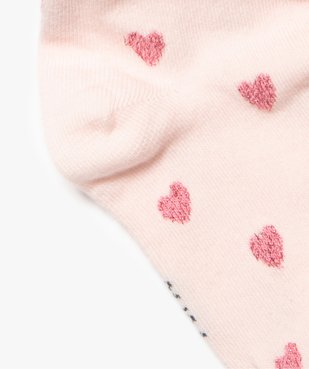 Collants chauds à motifs cœurs fille vue2 - GEMO 4G FILLE - GEMO