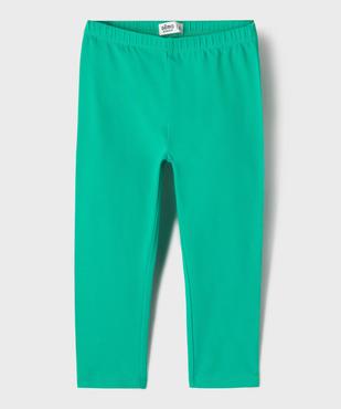 Legging court en coton stretch fille vue1 - GEMO 4G FILLE - GEMO