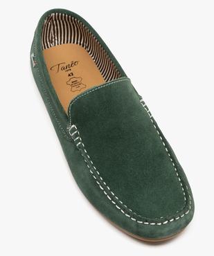 Mocassin dessus cuir velours semelle souple homme - Tanéo vue5 - TANEO - GEMO
