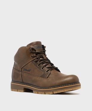 Boots tige mid à semelle crantée homme - Schott vue2 - SCHOTT - GEMO