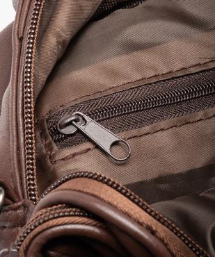 Sacoche en cuir avec bandoulière amovible homme  vue3 - GEMO (ACCESS) - GEMO