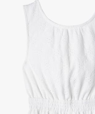 Combinaison pantalon avec broderie anglaise fille vue3 - GEMO (ENFANT) - GEMO