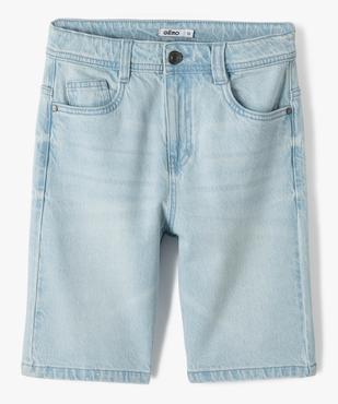 Bermuda garçon en denim stretch vue1 - GEMO (JUNIOR) - GEMO