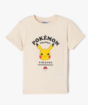 Tee-shirt à manches courtes motif Pikachu garçon - Pokemon vue1 - POKEMON - GEMO