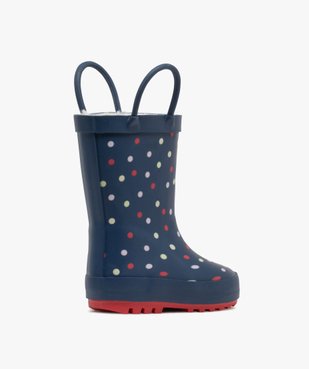 Bottes de pluie bébé garçon intérieur fourré avec deux anses  vue5 - LOVELY WINGS - GEMO
