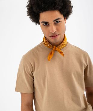 Tee-shirt manches courtes en coton uni homme vue2 - GEMO (HOMME) - GEMO