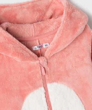 Combinaison pyjama maille peluche fille vue2 - GEMO (ENFANT) - GEMO