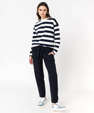 Sweat à rayures femme vue5 - GEMO(FEMME PAP) - GEMO