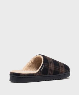 Chaussons mules à motif tartan homme - Isotoner vue4 - ISOTONER - GEMO