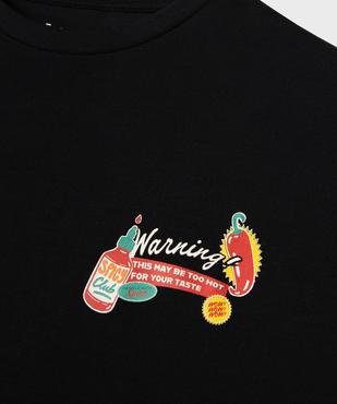 Tee-shirt manches courtes en coton imprimé devant et dos garçon vue2 - GEMO 4G GARCON - GEMO