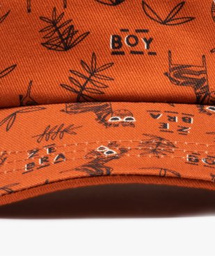 Casquette bébé garçon imprimée zèbre vue3 - GEMO(BEBE DEBT) - GEMO