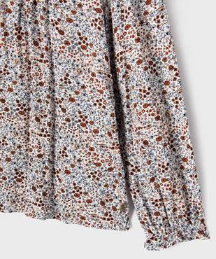 Blouse à manches longues à motifs fleuris fille - LuluCastagnette vue2 - LULU CASTAGNETTE GEMO FOR GOOD - GEMO