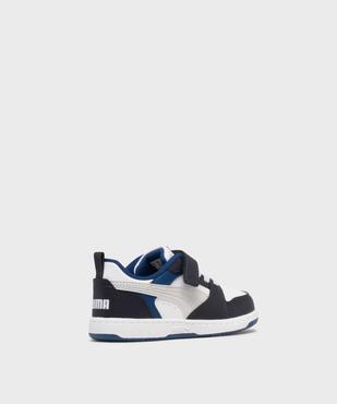 Baskets basses à lacets élastiques et scratch Rebound V6 garçon - Puma vue4 - PUMA - GEMO