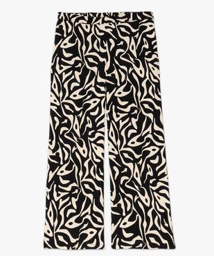 Pantalon large en viscose froissée femme grande taille vue4 - GEMO (G TAILLE) - GEMO