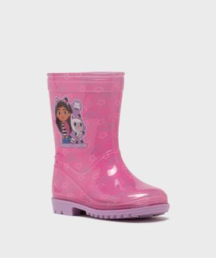 Bottes de pluie à semelle crantée imprimées fille - Gabby et La Maison Magique vue2 - GABBY - GEMO