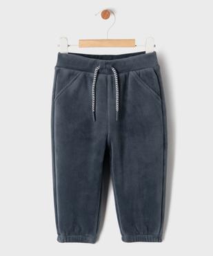 Pantalon en velours côtelé doublé polaire à taille et chevilles élastiquées bébé garçon vue1 - GEMO(BEBE DEBT) - GEMO