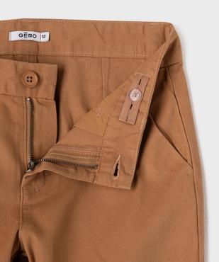 Bermuda coupe chino regular en toile de coton garçon vue2 - GEMO 4G GARCON - GEMO