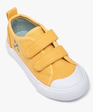Baskets bébé garçon en toile unie fermeture scratchs vue5 - GEMO 4G BEBE - GEMO