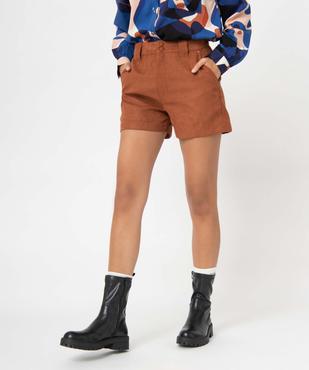 Short femme ample au toucher peau de pêche vue1 - GEMO(FEMME PAP) - GEMO