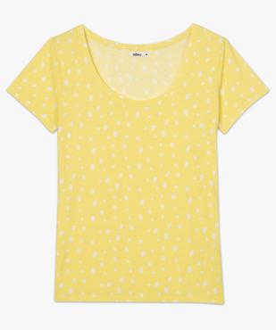 Tee-shirt femme imprimé à manches courtes vue4 - GEMO(FEMME PAP) - GEMO