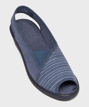 Chaussons à talon compensé, bout et talon ouverts femme vue5 - G'FLEX GEMO FOR GOOD - GEMO