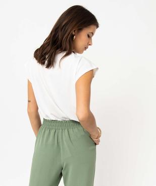 Tee-shirt léger sans manches à plis femme vue3 - GEMO(FEMME PAP) - GEMO