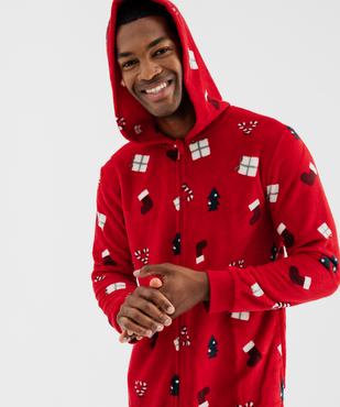 Combinaison pyjama polaire Noël homme vue3 - GEMO(HOMWR HOM) - GEMO