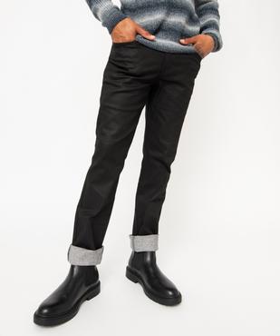 Jean enduit coupe Regular homme vue1 - GEMO 4G HOMME - GEMO