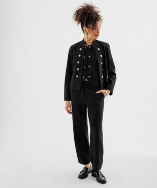 Veste courte style officier femme vue4 - GEMO 4G FEMME - GEMO