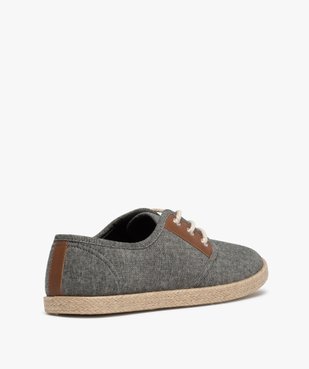 Derbies femme souples en toile et lacets cordelette vue4 - GEMO (SPORTSWR) - GEMO
