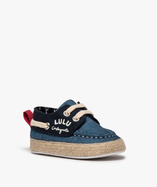 Chaussures de naissance garçon bateau - LuluCastagnette vue2 - LULUCASTAGNETTE - GEMO
