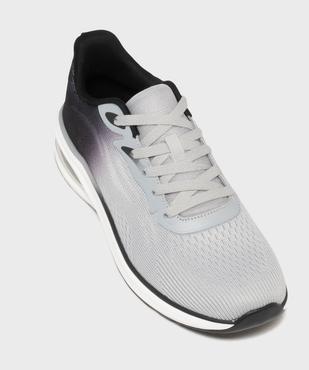 Baskets en toile bicolores avec semelle à bulle d’air homme - 5 Miles vue5 - 5 MILES - GEMO