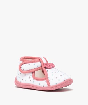 Chaussons bébé fille avec motifs étoiles et noeud sur le dessus vue2 - GEMO (ENFANT) - GEMO