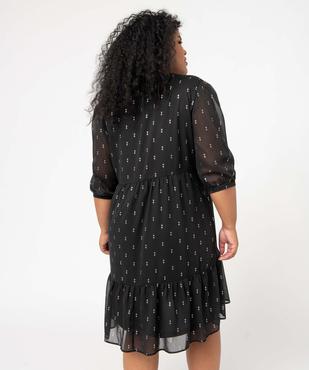 Robe femme grande taille à motifs scintillants vue3 - GEMO (G TAILLE) - GEMO