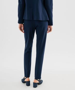 Pantalon de tailleur en maille extensible femme vue3 - GEMO(FEMME PAP) - GEMO