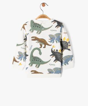 Sweat molletonné avec motif dinosaure bébé garçon vue3 - GEMO 4G BEBE - GEMO