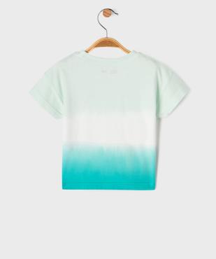 Tee-shirt manches courtes coloris dégradés bébé garçon vue3 - GEMO 4G BEBE - GEMO